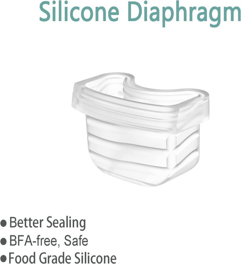TOVVILD Duckbill Valve Silicone Diaphragm 6pcs Suitable for Mommed S21 Breast Pump Compatiable with Missaa Mumgaroo S18S19 Breast Pump Parts Replace Accessories - Image 4