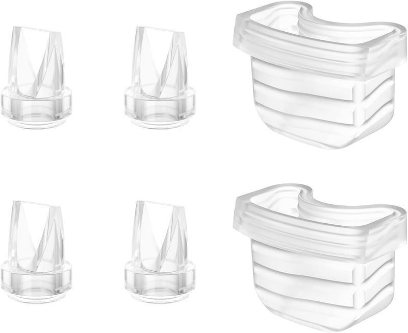 TOVVILD Duckbill Valve Silicone Diaphragm 6pcs Suitable for Mommed S21 Breast Pump Compatiable with Missaa Mumgaroo S18S19 Breast Pump Parts Replace Accessories - Image 1