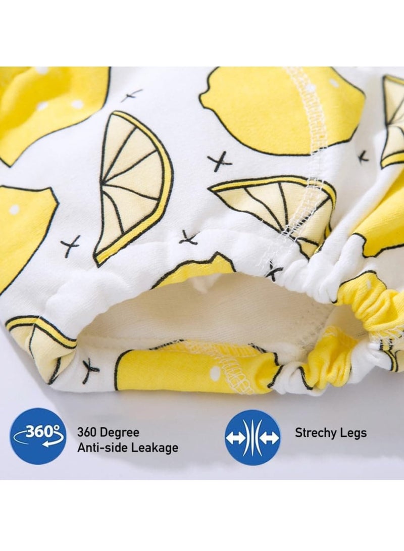 أنمي 7 قطعة الطفل قعادة التدريب السراويل للفتيات والفتيان ، تنفس 6-طبقة القطن التدريب الملابس الداخلية ، ماصة التعلم السراويل (الفتيان ، حجم 110) - Image 3