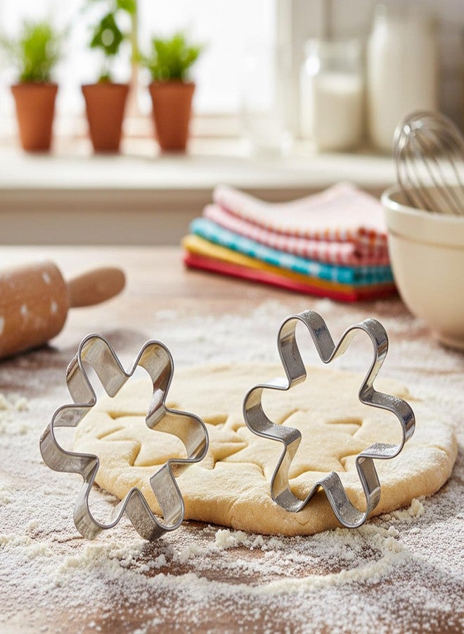 WJIAAA Flower Cookie Cutter Set,6Pcs Flower Shaped Cookie Cutter Baking Cutters Baking Bakeware for Holiday Birthday Party Decoration Daisy Butterfly - Image 5