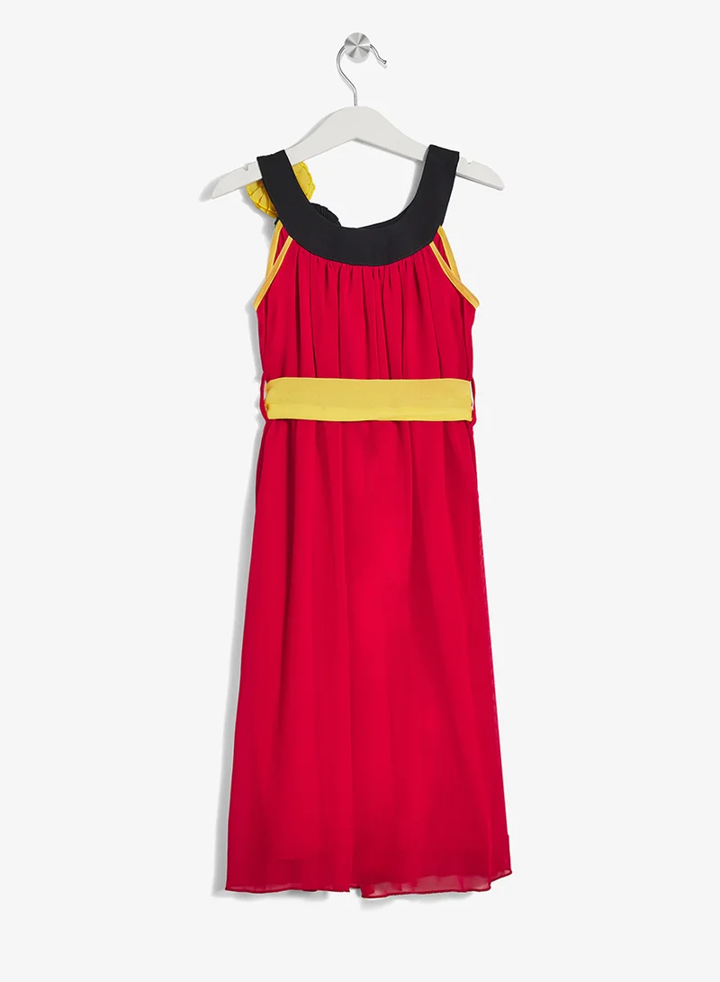 Little Golden Apple Little Floral Accent Dress