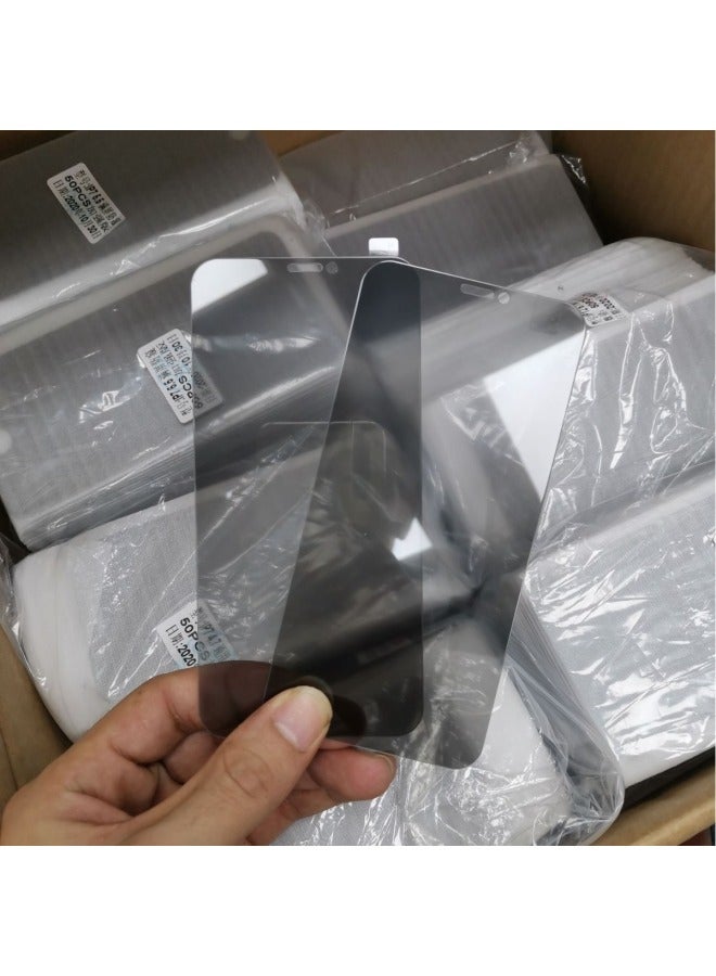 Applicable To Apple 16 15 Anti-peep Edge Tempered Film IPhone12 13Pro11 14 High Permeability Anti-peep Full Screen Film-Color:High-permeability Anti-peep [non-full-screen Slotted Version]]-Dimensions:iPhone 12/12pro【6.1】  - Image 2