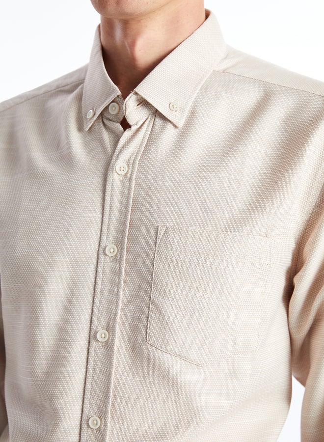 LC WAIKIKI Regular Fit Long Sleeve Men's Shirt - Image 3