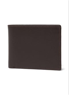 Fashionable Logo Embellished Genuine Leather Bi-Fold Wallet