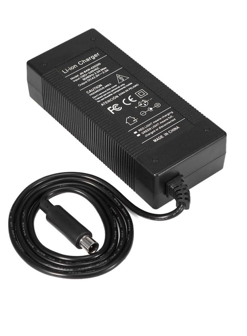 Gravity Electric Scooter Battery Charger Power Adapter for Xiaomi Mijia M365 â€“ Universal Replacement Charging Supply for Electric Skateboards & Scooters â€“ Fast Charge 42V 2A Smart Adapter with LED Indicator â€“ Black - Image 5