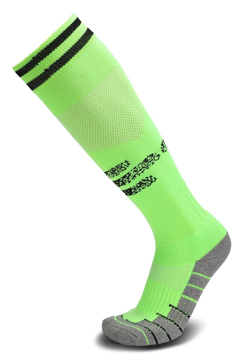 SKY WING Soccer Socks, Sport Knee High Socks Calf Compression Athletic Socks for Mens and Women Running&Training Football Thickening Keep Warm Sock-Green-1 Pair - Image 1