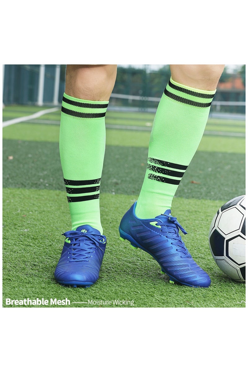 SKY WING Soccer Socks, Sport Knee High Socks Calf Compression Athletic Socks for Mens and Women Running&Training Football Thickening Keep Warm Sock-Green-1 Pair - Image 4