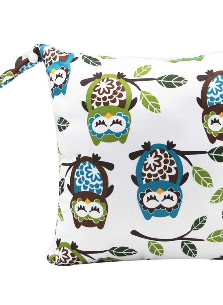 wenhuaren Cartoon Cute Print Stroller Hanging Bag Multi-functional Diaper Storage Bag Diaper Pad Hanging Bag  - Image 1