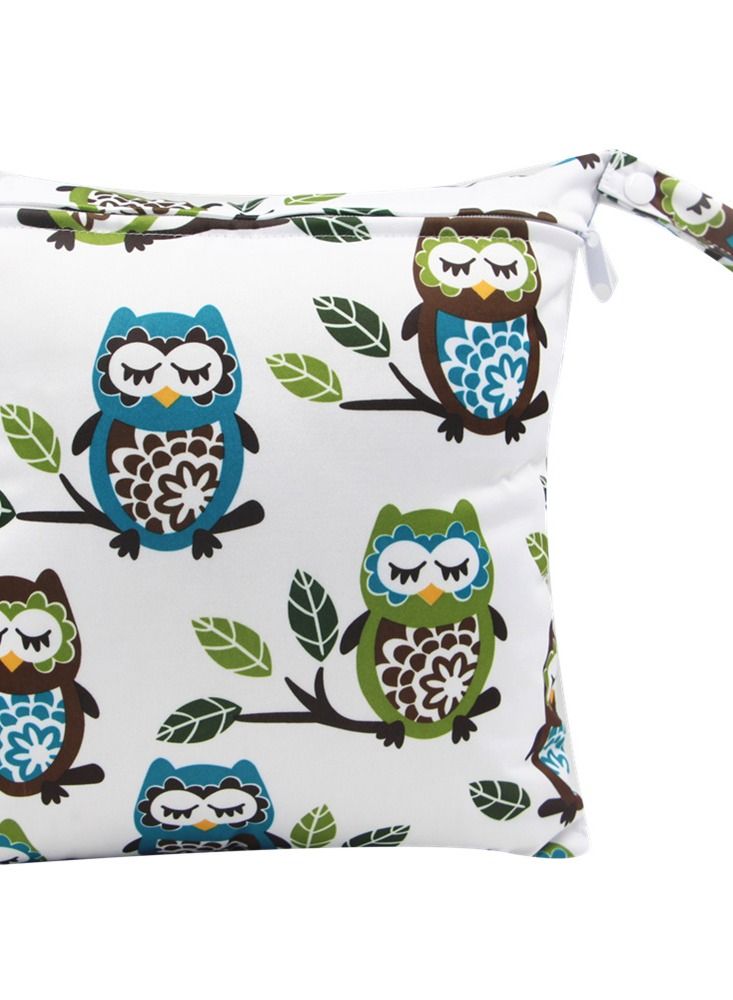 wenhuaren Cartoon Cute Print Stroller Hanging Bag Multi-functional Diaper Storage Bag Diaper Pad Hanging Bag  - Image 2