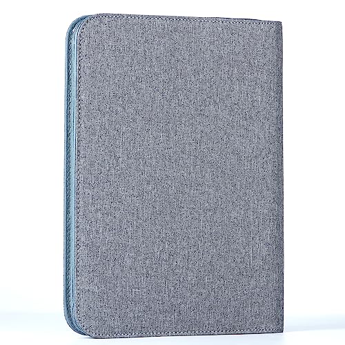 Lanxivi 48 Fountain Pen Case Gray Organizer Bag, Waterproof Canvas Pen Display Holder with YKK zipper - Image 1