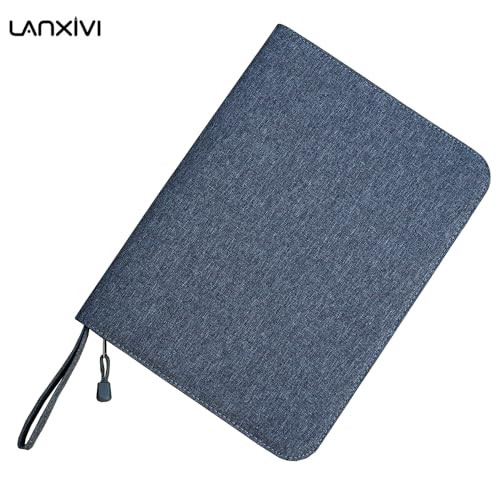 Lanxivi 48 Fountain Pen Case Gray Organizer Bag, Waterproof Canvas Pen Display Holder with YKK zipper - Image 3