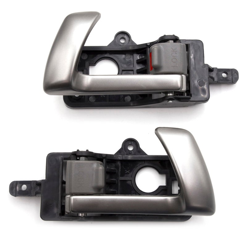 Otois Front Pair Interior Door Handle Metal Gray 826102B010J4 826202B010J4 for Hyundai 2007 2012 Santa Fe Front LHRH
