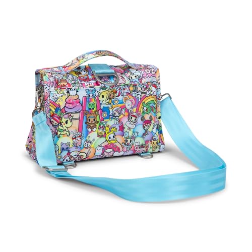 JuJuBe x tokidoki 20th Anniversary Celebration Bestie Small Messenger Bag, Crossbody Purse for Women, Mom and Baby Essentials, Detachable and Adjustable Straps, 6 Storage Pockets, Machine Washable - Image 3