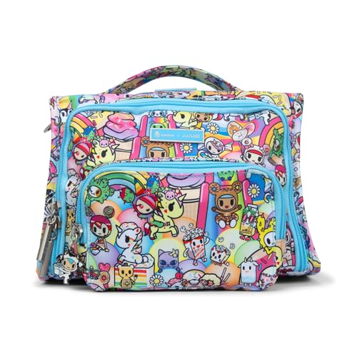 JuJuBe x tokidoki 20th Anniversary Celebration Bestie Small Messenger Bag, Crossbody Purse for Women, Mom and Baby Essentials, Detachable and Adjustable Straps, 6 Storage Pockets, Machine Washable - Image 1