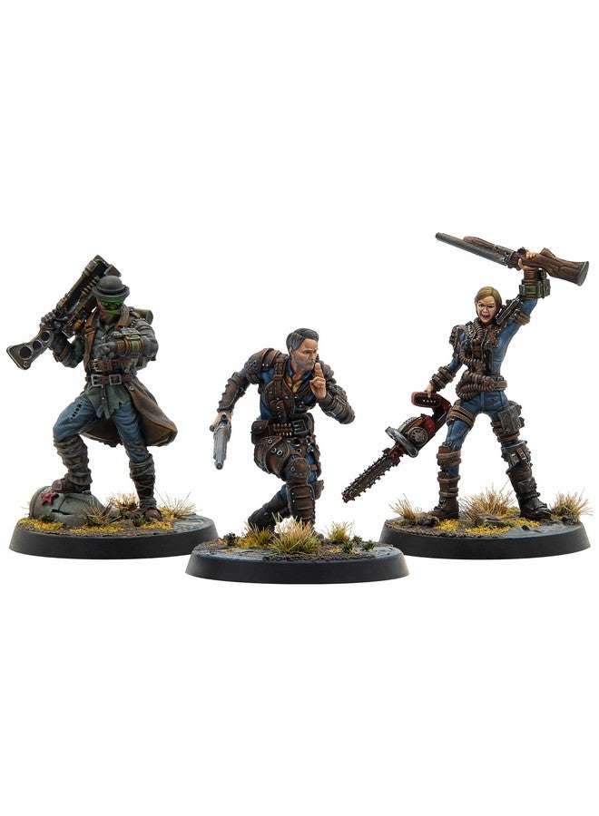 Modiphius Modiphius Entertainment: Fallout: Miniatures - Unaligned: Legends of Vault 76 - 3 Resin Figures, Appalachia Wave, Unpainted & Unassembled, Licensed - Image 1