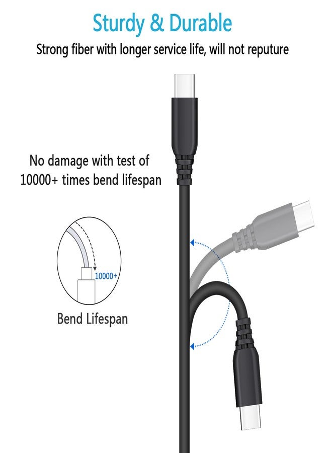 FiveBox 1Pack (6ft) Samsung Super Fast Charging Cable for Samsung Galaxy Z Fold 7 6 Flip 7 FE 6 S25 Edge S24 Ultra Plus S23 S22 S21+ S20 FE 5G, Laptop, Tablet, iPhone 15 Plus, 60W USB C to C Cable Cord - Image 4