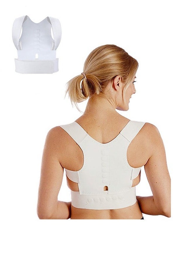 Generic Back Brace, Posture Corrector for Women and Men, Adjustable Back Support Belt, Upper Back Brace Posture Trainer for Body Correction, Relieves Pain, Straightens the Back (M)  - Image 1