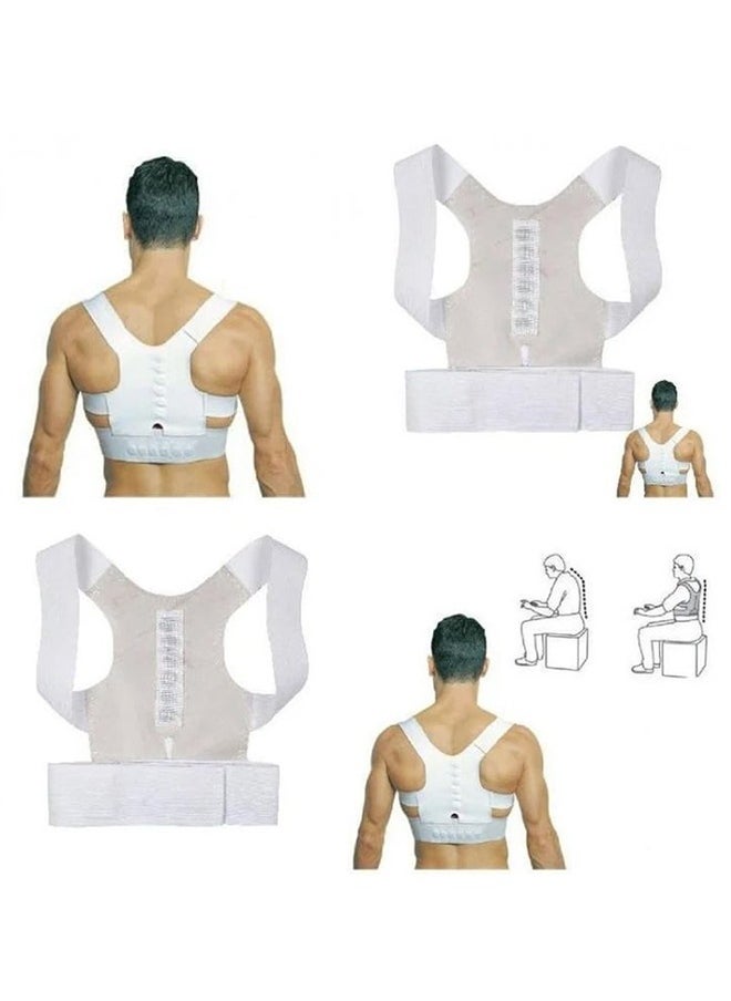 Generic Back Brace, Posture Corrector for Women and Men, Adjustable Back Support Belt, Upper Back Brace Posture Trainer for Body Correction, Relieves Pain, Straightens the Back (M)  - Image 4