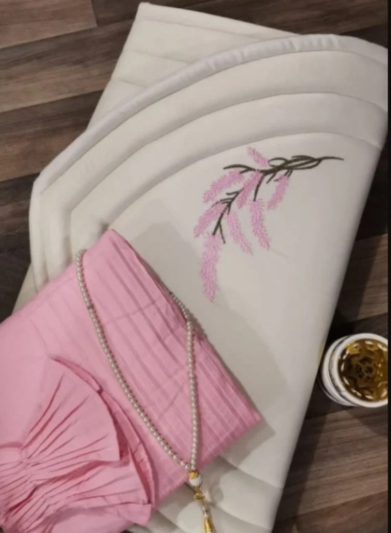 Carpet set with a sheet of prayer for women - pink