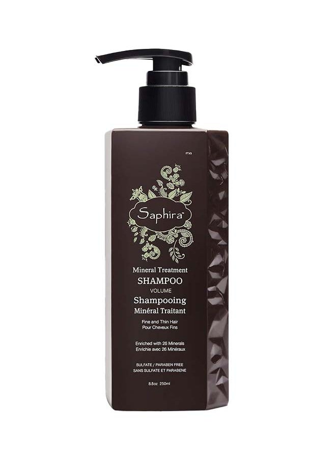 Saphira - Mineral Treatment Shampoo For Fine, Thin And Color-Treated Hair, Sulfate-Free, Paraben-Free, 250ml - Image 1