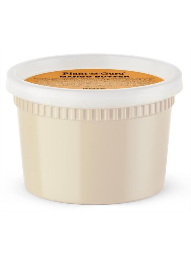 Plant Guru Raw Mango Butter 16 oz. / 1 lb. - 100% Pure Natural Unrefined - Great for Skin, Body and Hair Growth. DIY Soap Making, Body Butter, Lotions and Creams.  - Image 1