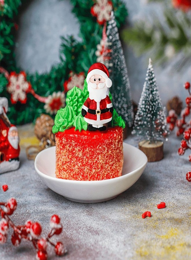LLPMutu Christmas Fondant Molds Christmas Silicone Candy Molds 3D Santa Claus Snowman Reindeer Silicone Christmas Cookie Mold Candy Cane Chocolate Mold for Candy Pudding Jelly Cake Cupcake Topper Decoration - Image 2