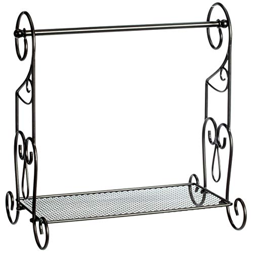 Fox Valley Traders Home Marketplace Kitchen Paper Towel Rack & Organizer Stand, Black - Image 1