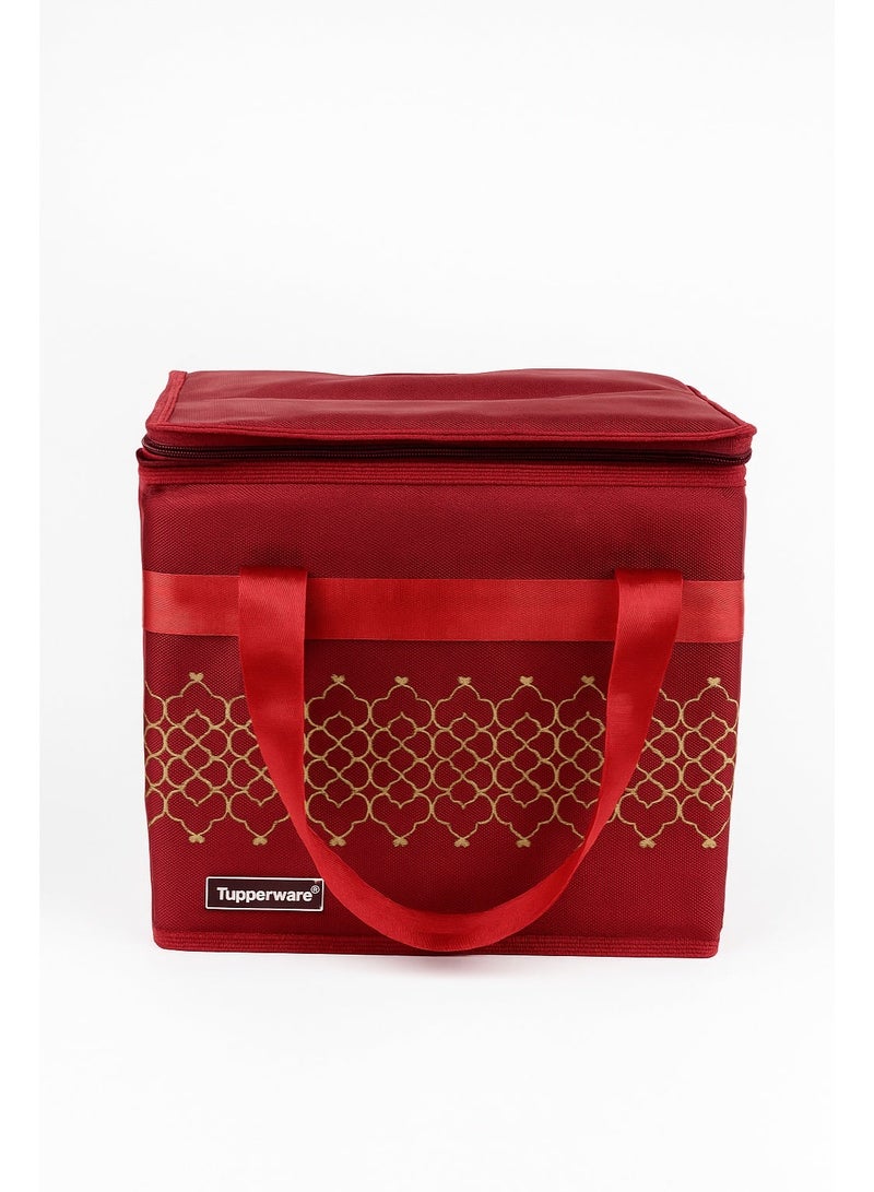 توبروير شنطة حرارية كبيرة لحفظ السخن والبارد بتصميم مارون شيك، عملية ومناسبة للأكل والمشاوير والسفر - Image 2