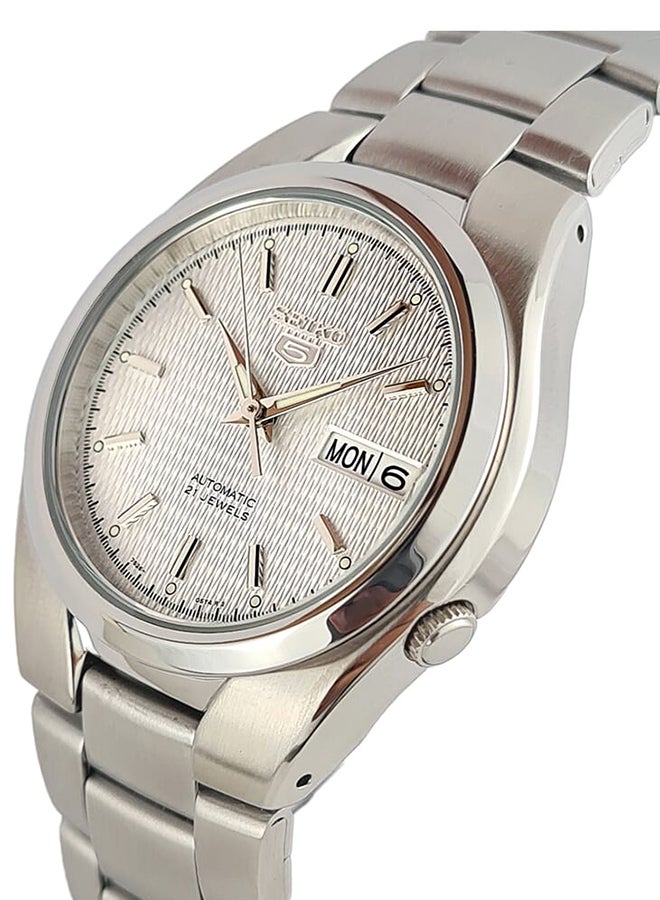 Seiko ساعة يد أوتوماتيكية من الستانلس ستيل بعقارب دائرية الشكل SNK601K1 للرجال - 37 ملم - Image 2