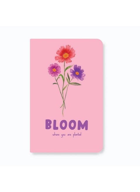 دفتر ملاحظات Factor Notes: 90 جرام لكل متر مربع، B6، مسطر، 112 صفحة، يوميات (مُزروع بالزهور)