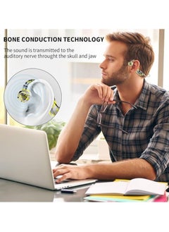 General Bone conduction headphones, 5.3 wireless bluetooth open-ear, hi-fi stereo headphones with LED display, wireless earbuds for workouts, running, gyms  - Image 4