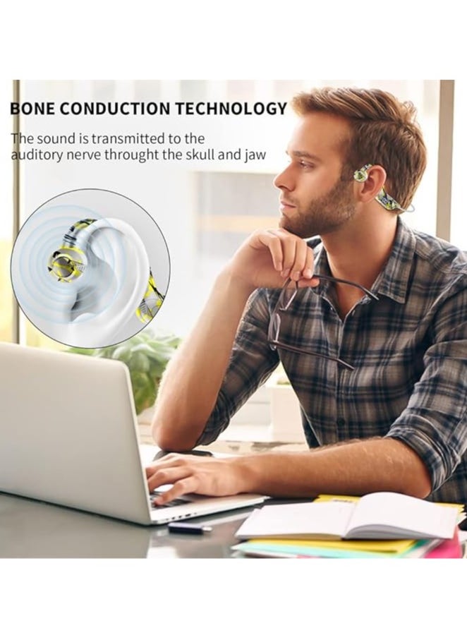 General - Bone conduction headphones, 5.3 wireless bluetooth open-ear, hi-fi stereo headphones with LED display, wireless earbuds for workouts, running, gyms - Image 1