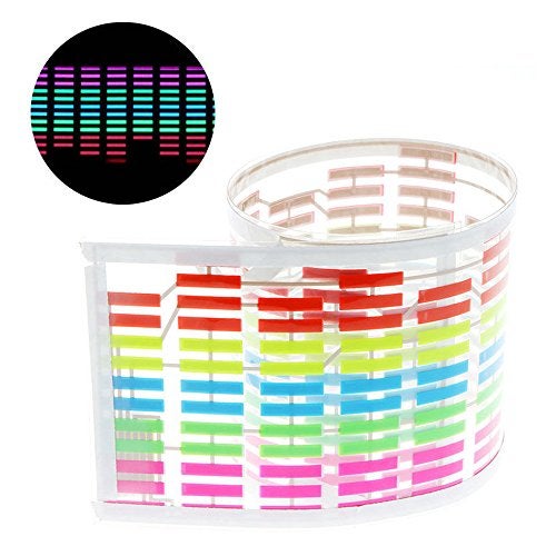 ESUPPORT 45 x 11cm Sound Music Activate Sensor Car Auto Sticker LED Light Equalizer Glow - Image 3