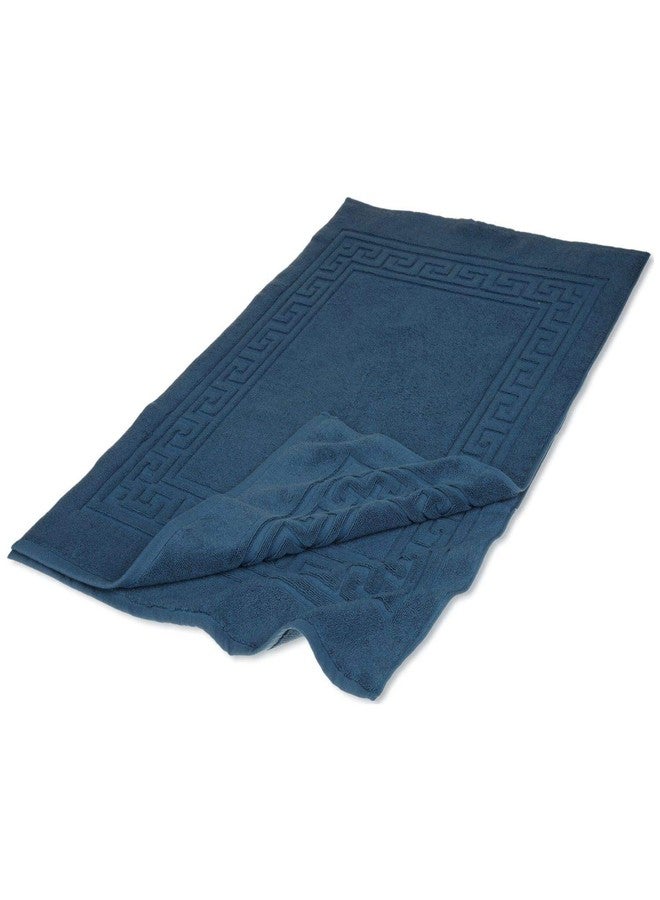 BLUENILEMILLS طقم سجاد حمام فاخر من القطن الممشط، مناسب للاستحمام والحمام، فاخر وناعم، مقاس 22 × 35 بوصة، قطعتان، لون خوخي سادة من بلو نايل ميلز - Image 2