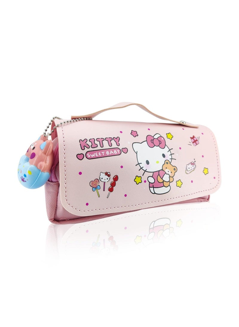 Captaintech Cute Pencil Pouch, Kawaii Big Pencil Case Cute School Supplies Is a Great Gift for Kids Offices and Schools Suitable for Girls Pencil Case - Image 1
