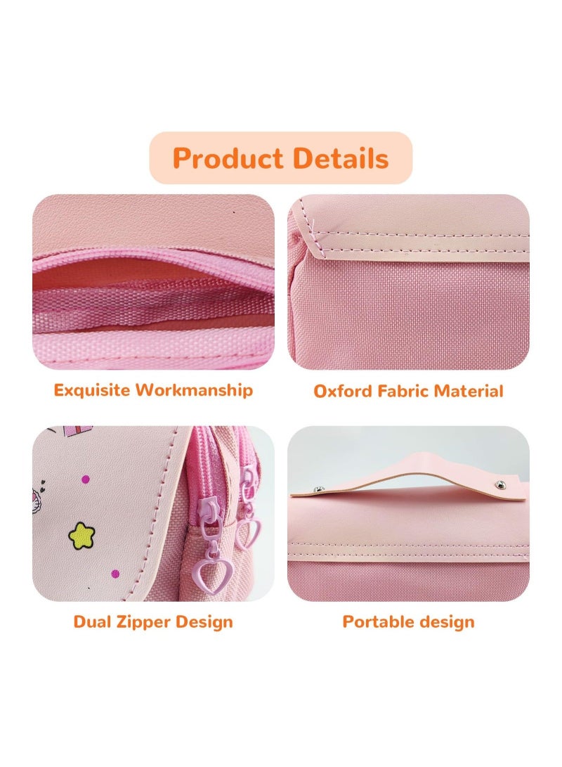 Captaintech Cute Pencil Pouch, Kawaii Big Pencil Case Cute School Supplies Is a Great Gift for Kids Offices and Schools Suitable for Girls Pencil Case - Image 4