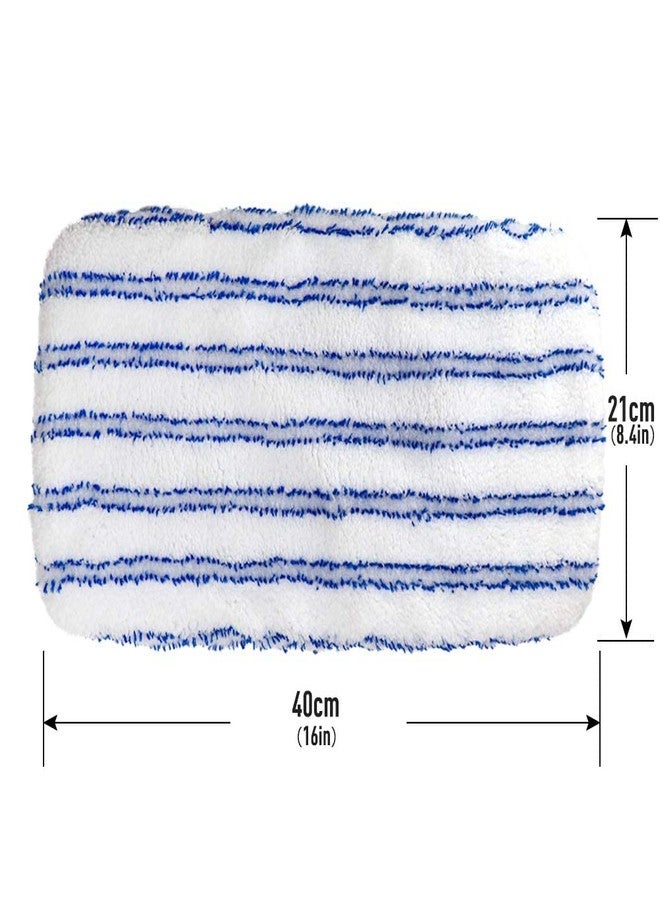 Masthome Microfiber Mop Refills 15x8 inches, 3 Pack, Washable & Reusable Microfiber Mop Pads for Wet and Dry Use, Large Surface Mop Replacement Pads for Flat Mop B076HM59FX, B07RQXR7PN - Image 2
