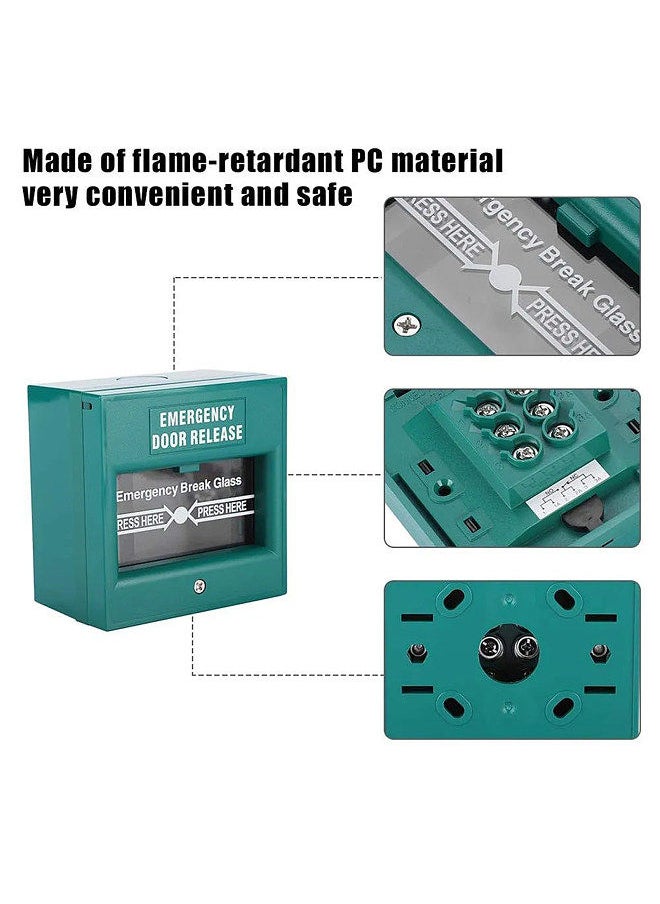 Generic - Emergency Door Release Glass Break Alarm Button Fire Alarm Swtich Break Glass Exit Release Switch - Image 1