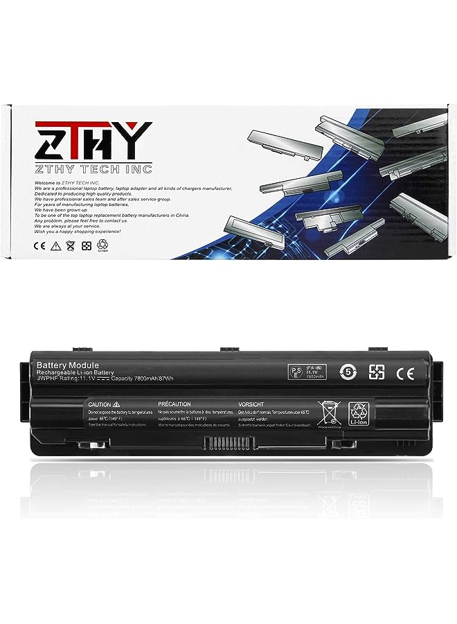 ZTHY 87Wh 11.1V Laptop Battery Compatible With Dell Xps 17 15 14 L702X L701X L502X L501X L401X 312-1123 312-1127 R4Cn5 8Pgng J70W7 Jwphf P09E P09E001 P09E002 P11F P11F001 P12G P12G001 Whxy3 - Image 1