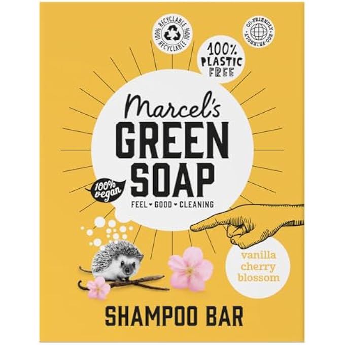 - SHAMPOO BAR VANILLA & CHERRYBLOSSOM - DAILY USE, PLASTIC AND SULFATE FREE - SAVES 3 BOTTLES OF REGULAR SHAMPOO - 100% ECO FRIENDLY - 100% VEGAN - 97% BIODEGRADABLE - 90 G - Image 3