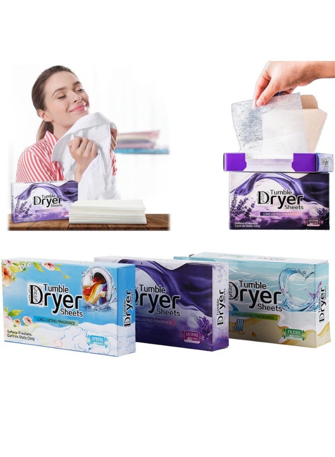 GNAFOTU Dryer Sheets - Clothing Softness Sheet, 1 Box/40 Count Natural Fabric Softener with Plant-Based Formula, Removes Static Cling, Gentle on Clothes - for Soothing(Lavender Incense) - Image 1