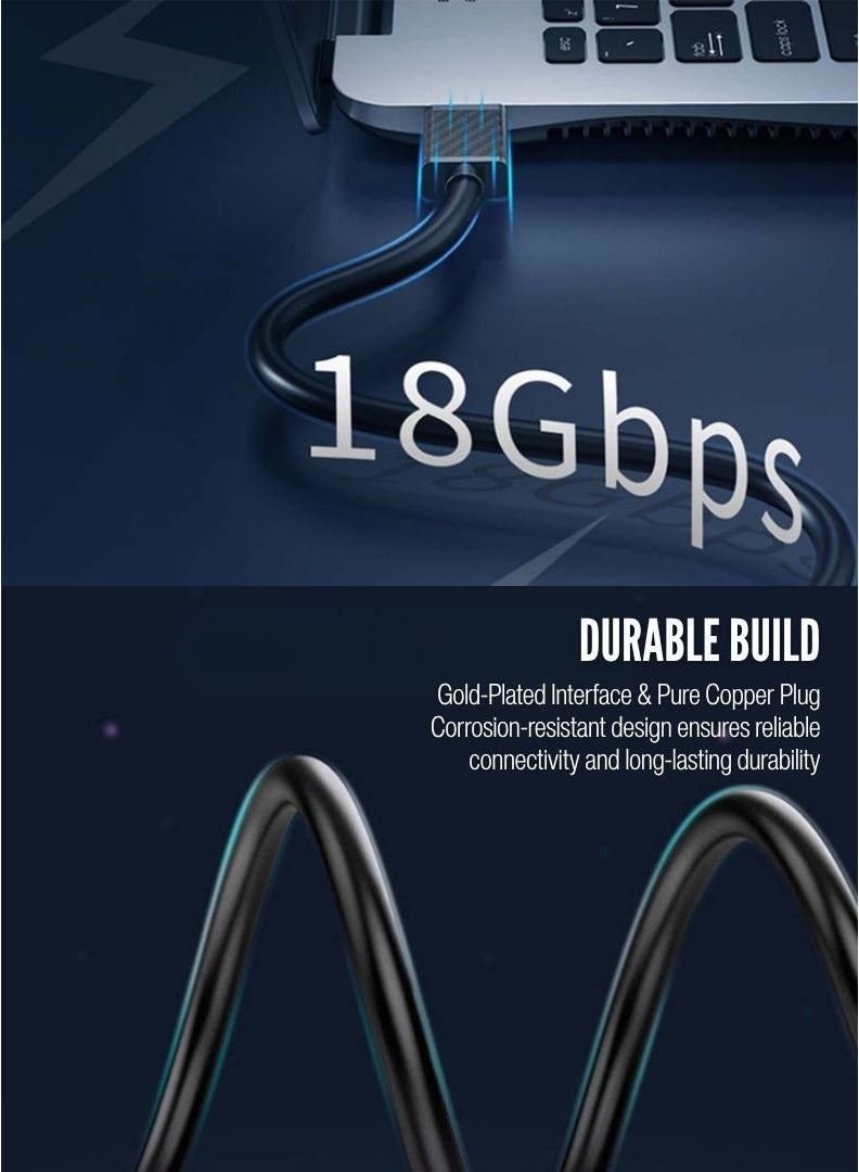 Earldom 4K HDMI Cable – 3M Ultra HD Audio Video Cable (W24) | Supports 3D, 1080P Full HD, High-Speed Connection - Image 5