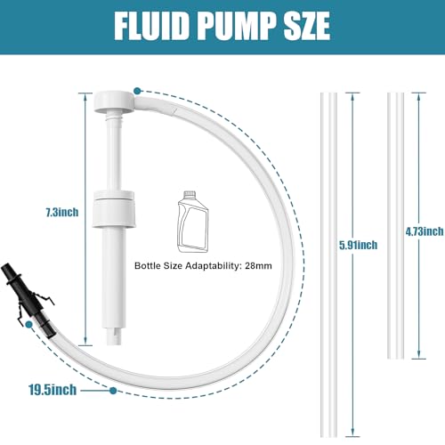 Aosdc Fluid Pump for Standard Quart Bottles 8cc Per Pump Stroketransmission fluid pump Transmission Fluid Pump with 3rd Hand AdapterTransfer Gear OilDifferential Transmission Fluid 1Pack28mm 1 - Image 3