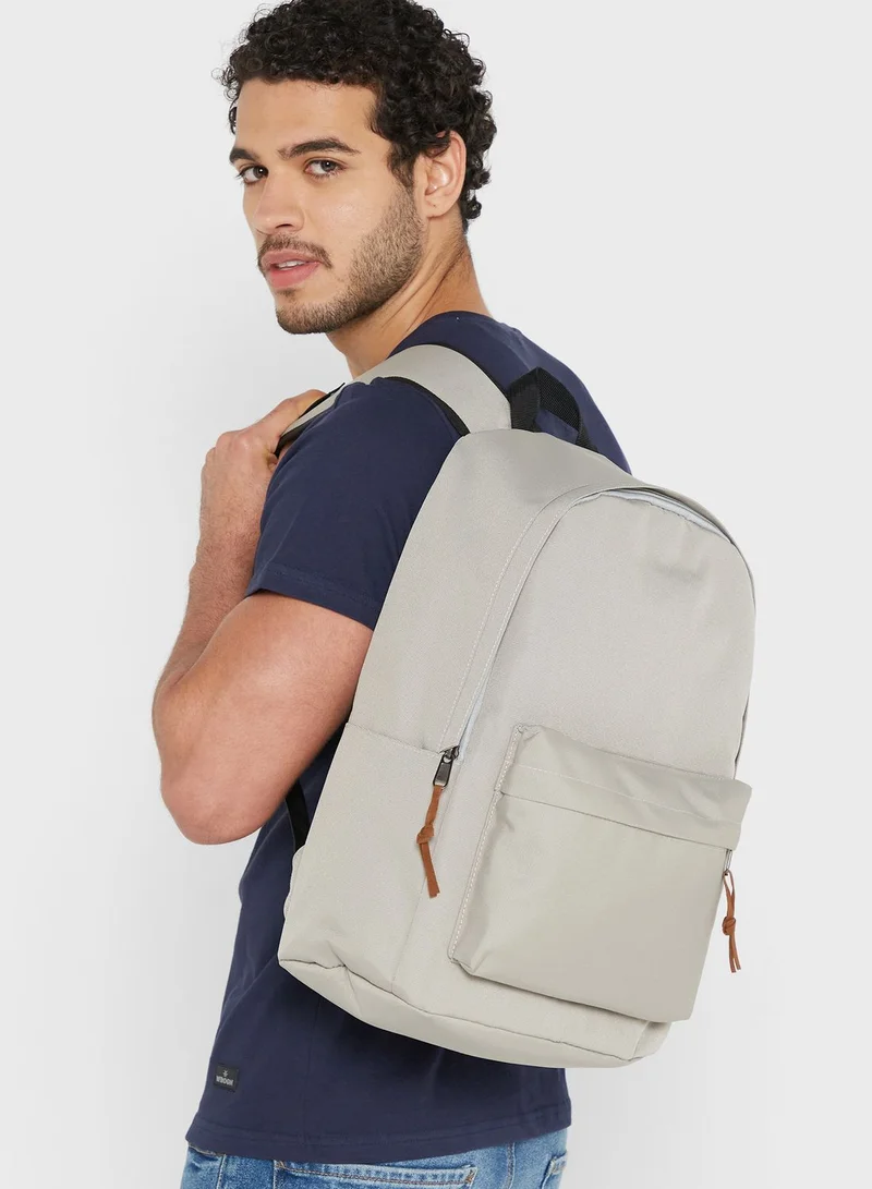 Seventy Five Casual Canvas Backpack With Laptop Sleeve