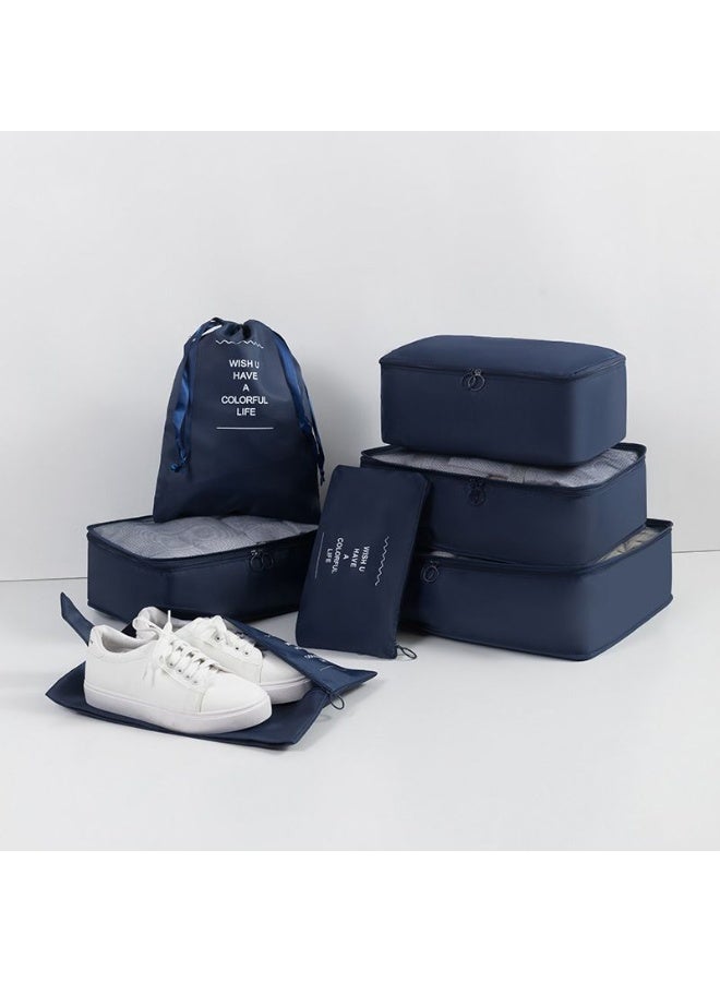 7-Piece Travel Packing Cube Set - Multi-Functional Suitcase Organizer Bags with Shoe Bag & Toiletry Pouch - Waterproof Luggage Compression Organizers for Clothes and Accessories - Image 1