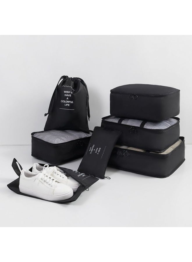 7-Piece Travel Packing Cube Set - Multi-Functional Suitcase Organizer Bags with Shoe Bag & Toiletry Pouch - Waterproof Luggage Compression Organizers for Clothes and Accessories - Image 4