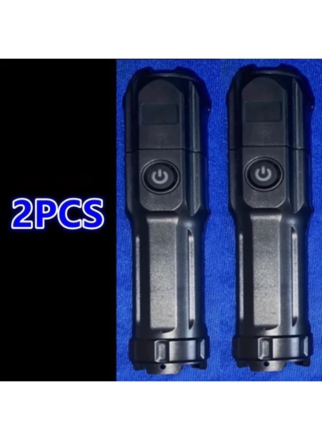 قطعتان مصباح LED محمول مع شاحن USB للكامبينج والمنزل والهواء الطلق - Image 1