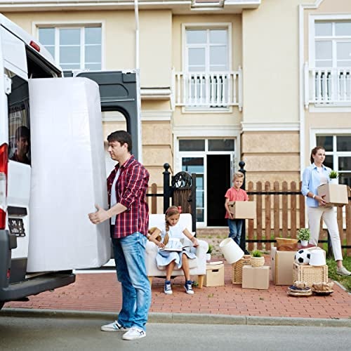 Utopia Home غطاء مرتبة كينج من يوتوبيا هوم للحركة، كيس مرتبة بلاستيكي بسمك 2 مل للتخلص، يناسب المراتب حتى 14 بوصة، أكياس مرتبة للحركة - Image 5