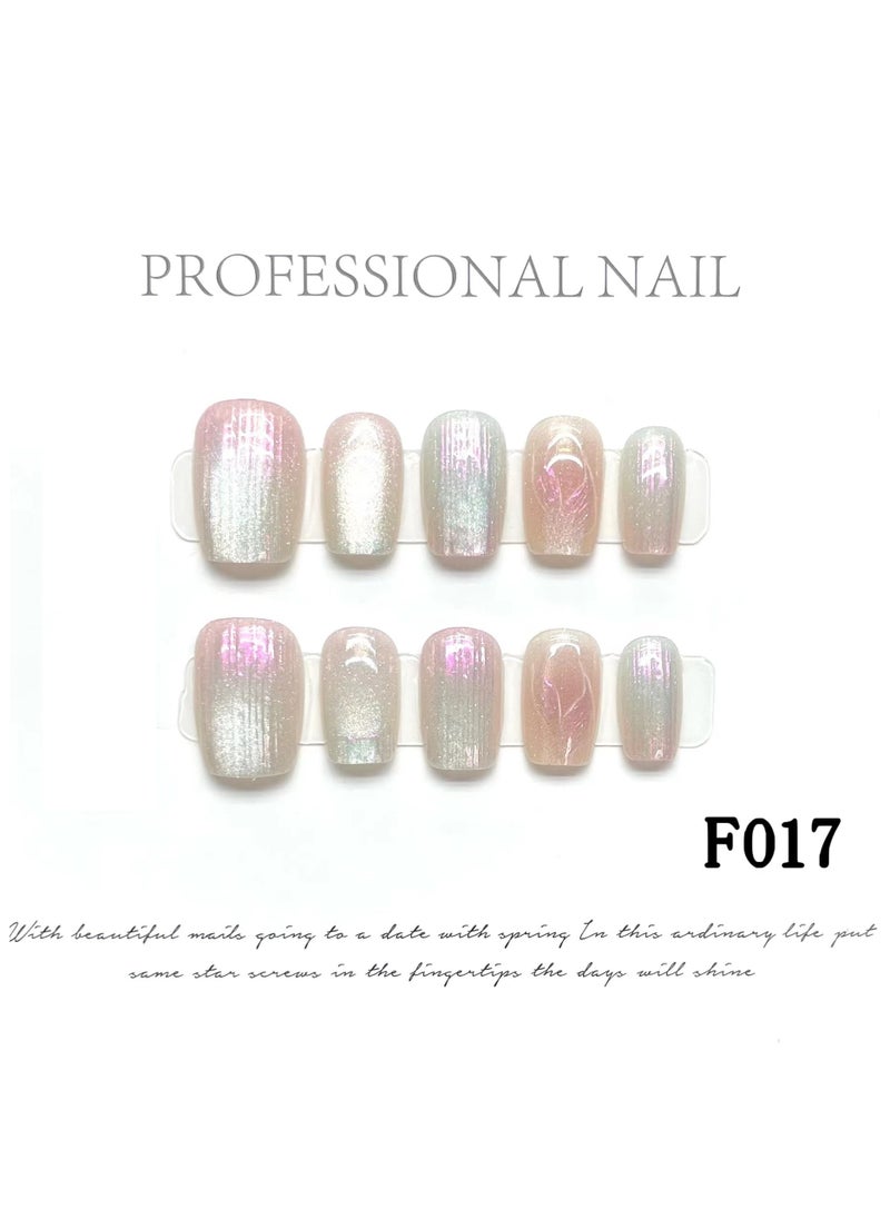 Binzo Beauty - Binzo Beauty Handmade Press On Nails, 10pcs, Nails Art , Acrylic Nails, False Nails, Luxury Collection, Luxury Nails Arts, New Accessories， Wedding Nails，Party Nails. - Image 1