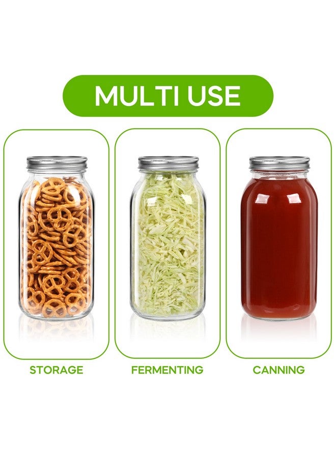 Mcupper Mcupper 3 pack mason jars 64 oz  - Image 5